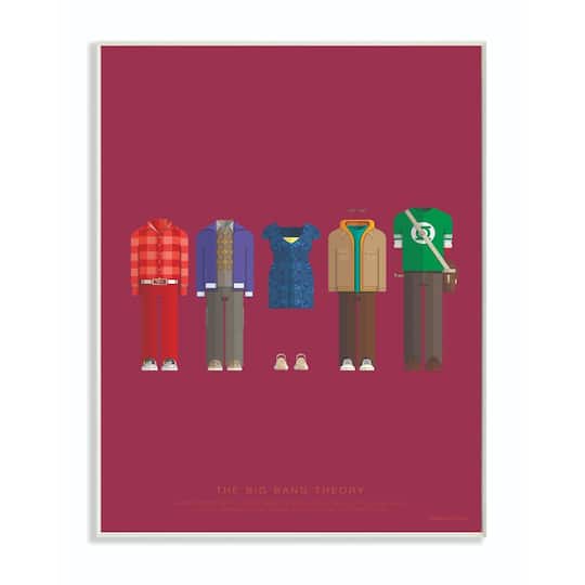 Stupell Industries Big Bang Theory™ Characters Fashion Wall Plaque